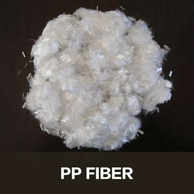 Strong Linking Force100% Polypropylene fiber for Cement Mortar Fibers 600 mpa staple fiber